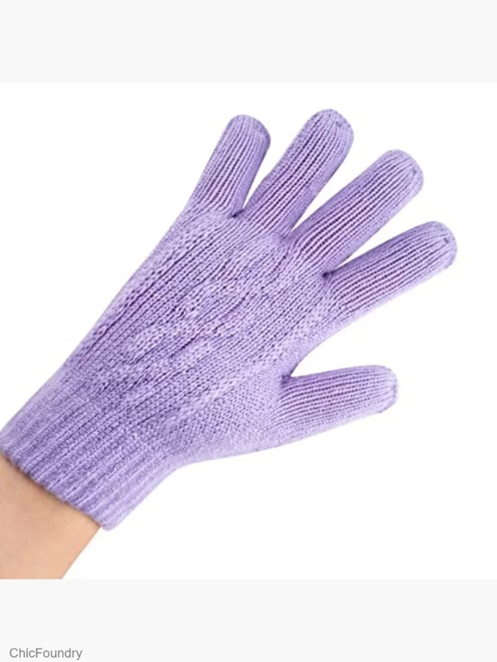 Kids Winter Knit Gloves 2 Pack - Warm Thermal Fleece Lined Mittens
